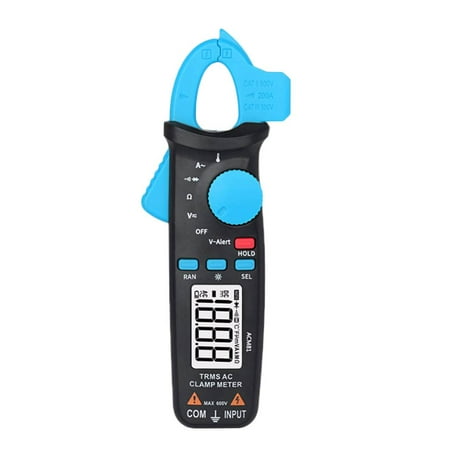 AC Clamp Meter Auto-ranging Digital Multimeter 2000 Counts Voltage Current Multimeter with Back Clip