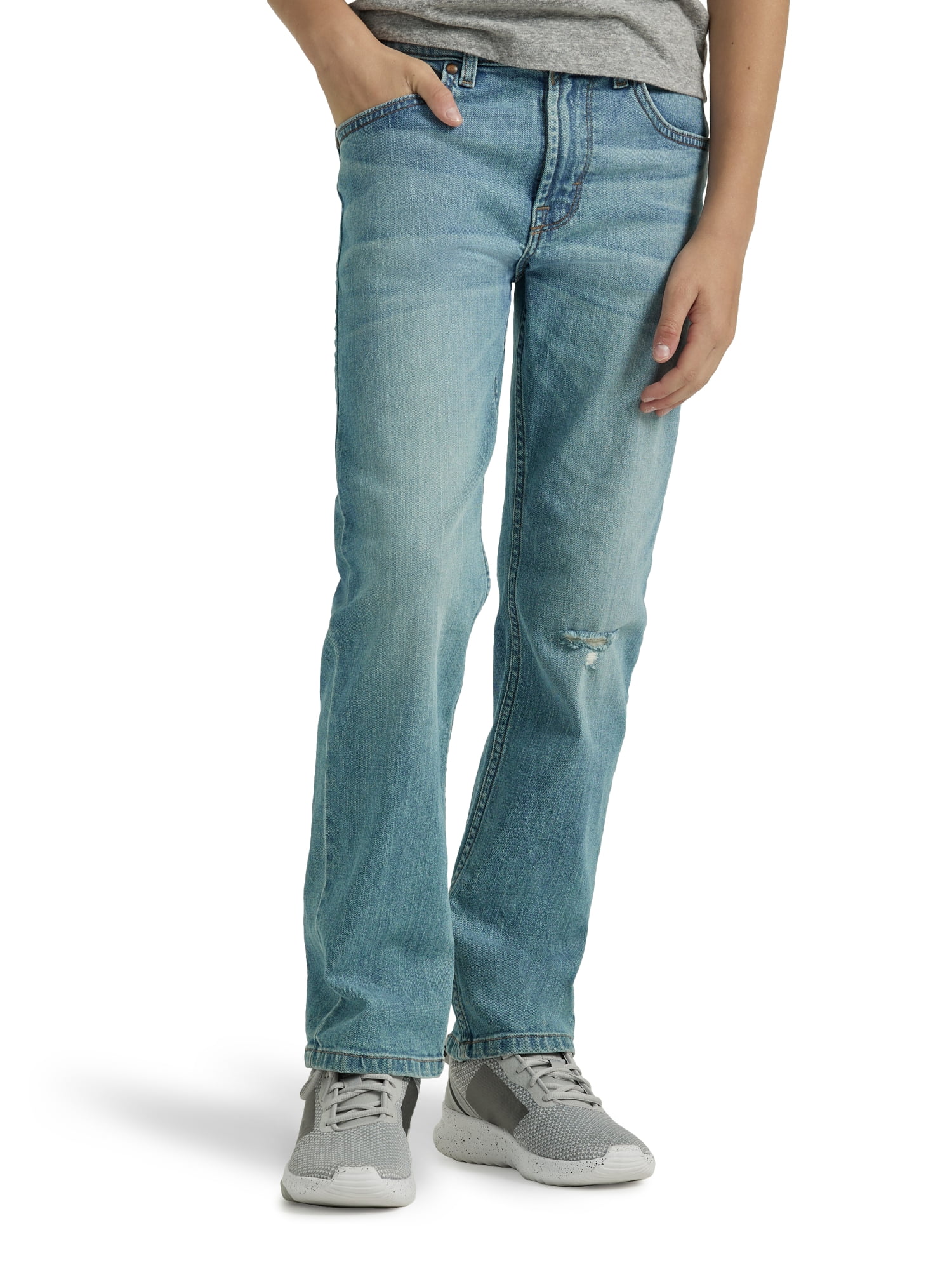 Wrangler® Boys Straight Fit Denim Jeans, Sizes 4-18 Regular, Slim, & Husky