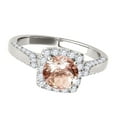 thumbnail image 3 of Aonejewelry 1.25 Ct. Ttw Diamond and Moragnite Ring In 14k White Gold, 3 of 4