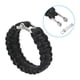 thumbnail image 4 of Pulseras de paracord de supervivencia Uxcell, pulsera de cordón de paracord, negra, 4 of 5