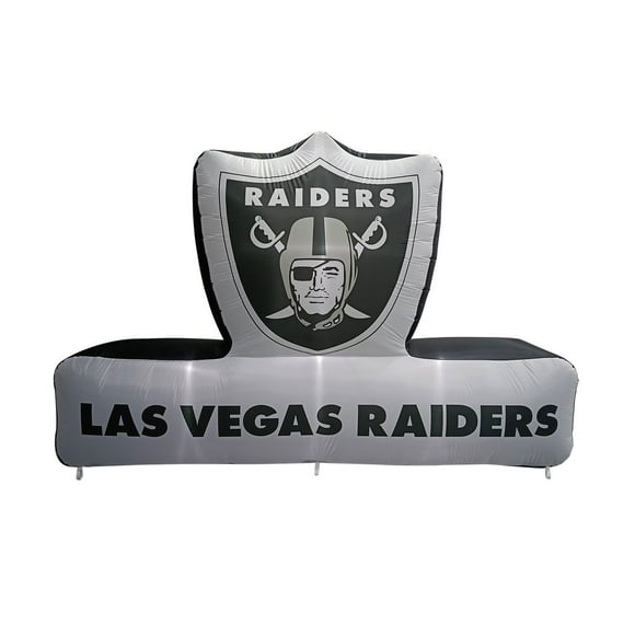 Logo Brands Las Vegas Raiders Pre-Lit 7’x10’ Team Inflatable
