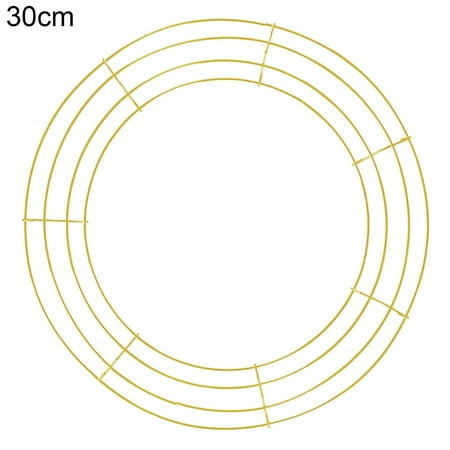 

JANGSLNG Wreath Frame Durable Wall Hanging Metal Rust-proof Wire Wreath Form for Home Decor