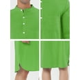 thumbnail image 5 of Lars Amadeus Men's Cotton Nightshirt Long Sleeve Sleepwear Pajama Dress, 5 of 5