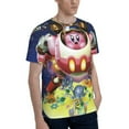 thumbnail image 4 of Unisex Kirby 3d Graphic Print Shirts For Mens Womens Casual Short Sleeve Tee Shirts Top, 4 of 7