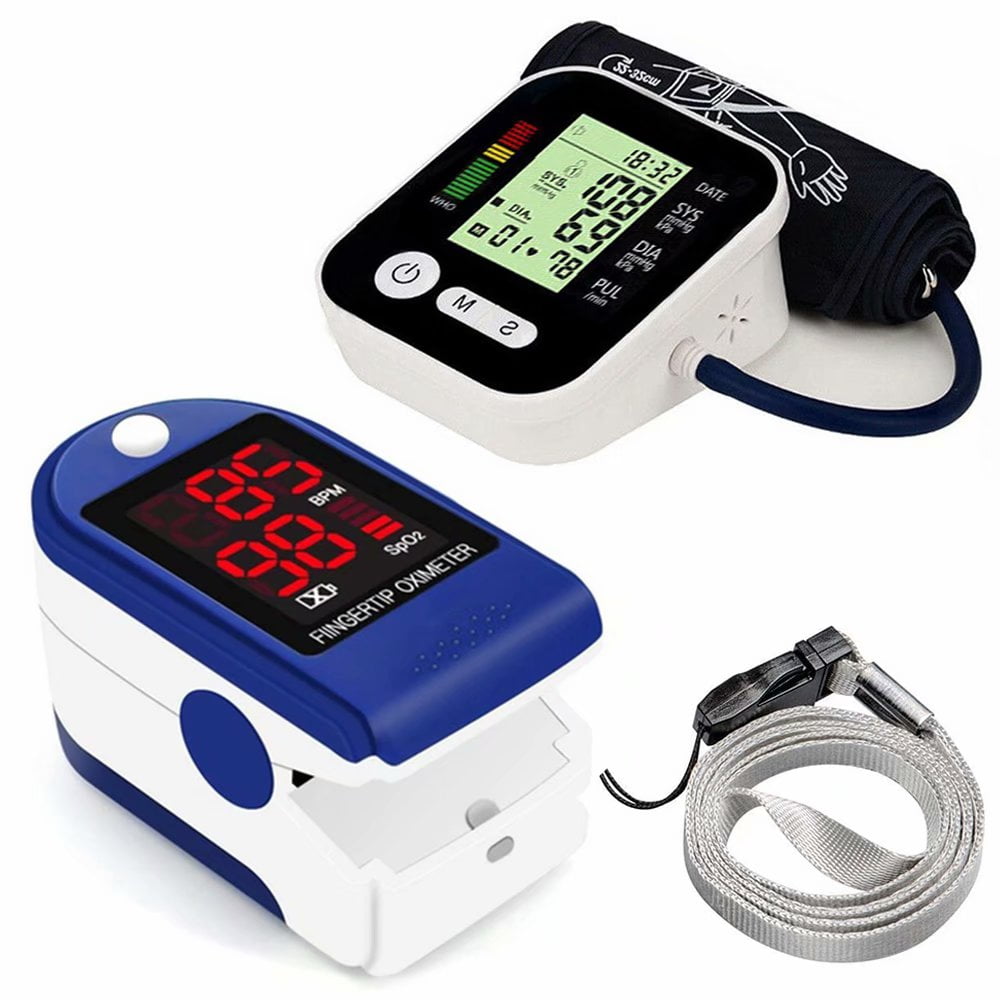 Blood Pressure Pulse Oximeter, Upper Arm Blood Pressure Cuff Monitor