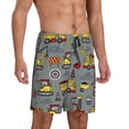 thumbnail image 2 of Wukai Funny Construction Men’s Short Pajama Pants With Pockets Soft Sleep Pj Shorts for Men-4X-Large, 2 of 6