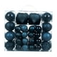 thumbnail image 3 of 48 bolas navideñas colgantes decorativas de 4 cm, 8 cm y 6 cm, con forma de lágrima. Azul marino, 3 of 9