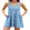 BLue Floral, variant on Women Built in Bra Summer Dresses with Pockets Beach Sundress Casual Loose Sleeveless Racerback Tank Dress