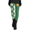 thumbnail image 4 of Shadoumai St Patricks Day Leggings for Women, Plus Size Leggings, Shamrock St Patricks Day Yoga Green Pants Bottoms Womens Blue, 4 of 6