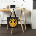 thumbnail image 2 of JEUXUS Retro Smile Face Be Happy Face Trendy Reusable Grocery Bags 14.1x15.7in, 2 of 6