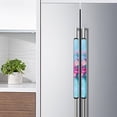 thumbnail image 3 of NETILGEN Pink Floral Refrigerator Door Handle Covers,2 Pieces Washable Kitchen Appliance Handle Covers,Fridge Door Handle Protector for Oven Dishwasher,Keep Away Fingerprints Oil Stain, 3 of 6