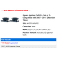 thumbnail image 2 of Square Ignition Coil Kit - Set of 2 - Compatible with 2007 - 2015 Chevy Tahoe 2008 2009 2010 2011 2012 2013 2014, 2 of 2