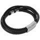 thumbnail image 3 of Pulsera multicapa para hombre Exquisita pulsera de cuero de PU con joyería a presión magnética, 3 of 5