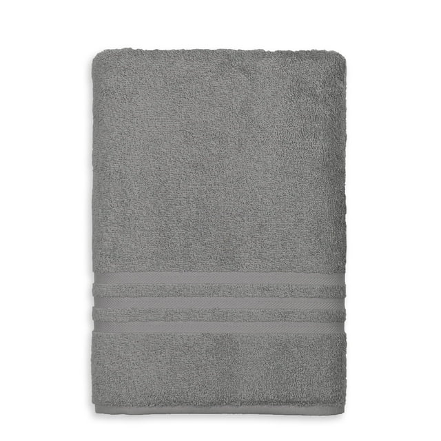 Linum Home Textiles Drap de Bain Denzi 100 % Coton Turc, 1 Pce, Gris Foncé