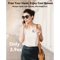 thumbnail image 4 of Portable Silent Mini Bladeless Fan Clip On, Small Fan Clip on for Shirt & Waist, Adjustable 3-Speed Suspended Whirlwind Fans, For Outdoor & Travel & Office, Travel Accessories, Gift, 4 of 7
