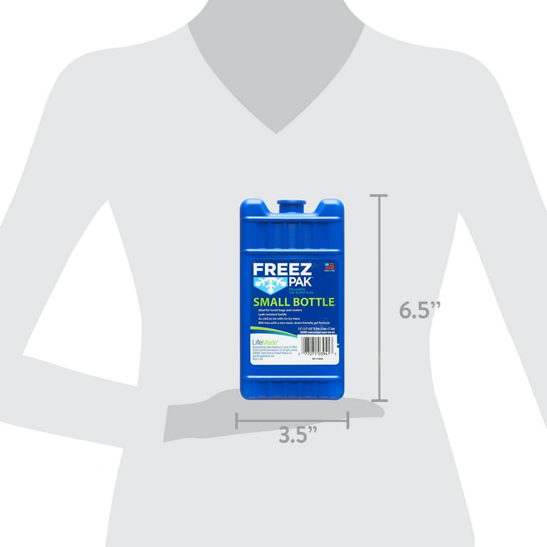 Freez Pak Small Ice Pack Reusable Ice Substitute Blue Keeps Lunch