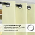 thumbnail image 4 of REGALWOVEN Blackout Curtains 2 Panels for Bedroom with Black Liner , Double Layer Grommet Thermal Insulated Living Room Curtain Beige 52"Wx108"L, 4 of 8