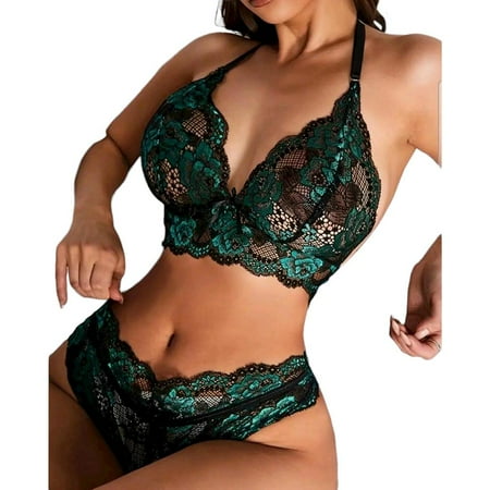 

LAPA Women Lace Regular Sexy Bra Panty Set