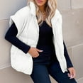 thumbnail image 5 of XFLWAM Womens Quilted Puffer Vest Casual Stand Collar Cap Sleeve Jacket Vest Full Zip Sleeveless Bubble Padded Warm Coat Outerwear, 5 of 9