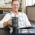 thumbnail image 6 of Engraved 40 oz Tumbler With Handle Straw Lid - Christmas Gifts For Dad & Valentines Day Gifts for Husband, Him - Fathers Day, Birthday Gifts for Father, Dad, Grandpa, Papa from Daughter, Son, 6 of 6