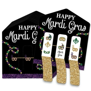 Mardi Gras Porch Sign, LONGRV Mardi Gras Decoration Set Mardi Gras Welcome  Banner Mardi Gras Hanging Decoration for Indoor/Outdoor Decoration Mardi  Gras Masquerade Party (Black, 2 Pieces, 72) 