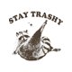 thumbnail image 2 of Stay Trashy T Shirt, Retro Funny Graphic Tops, Racoon Shirt, Meme Graphic Tee, Raccoon Lover Gift, Funny Graphic Shirt, Meme Graphic Tees, 2 of 7