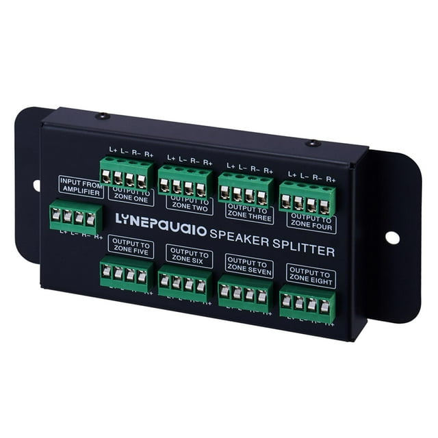 Distribui de de 1 entrada y 8 Panel de distribución de señal estéreo de sonido, entrada de audio única, alto rendimiento Sunnimix Amplificador de señal