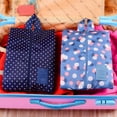 thumbnail image 4 of Cateissary Bolsa de zapatos de viaje portátil Bolsa con cremallera Organizador de almacenamiento Bolsas impermeables Multicolor Almacenamiento y organización del hogar flores azul real, 4 of 6