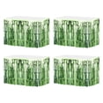 thumbnail image 1 of Faldas de mesa de flecos de papel de aluminio metálico Uxcell para fiesta Verde claro, 1 of 7