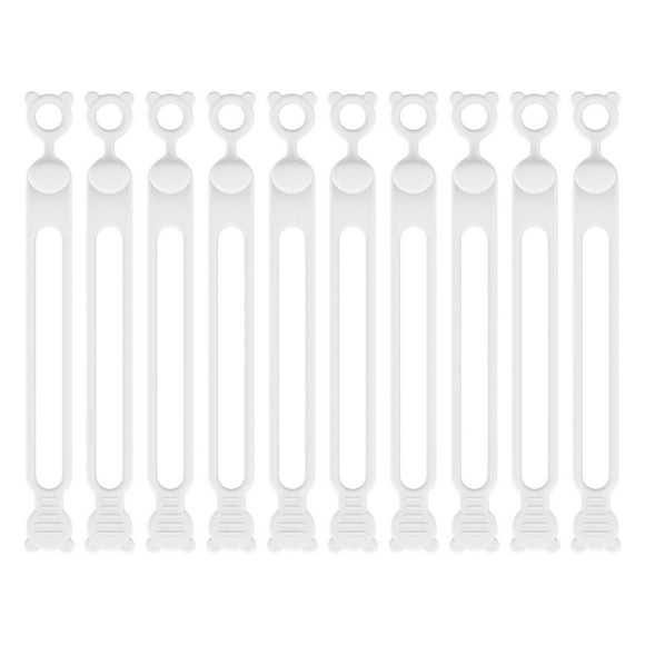 NARABB Gel de Silice Organiseur de Câbles de Données pour Rangement de Câbles Appareil d'Enroulement Liaison Cordon d'Alimentation Maison Auto-Agrafage Tri Scellage Sac Corde