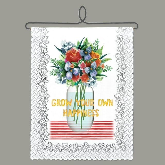 Heritage Lace Grow Happiness Wall Hanging