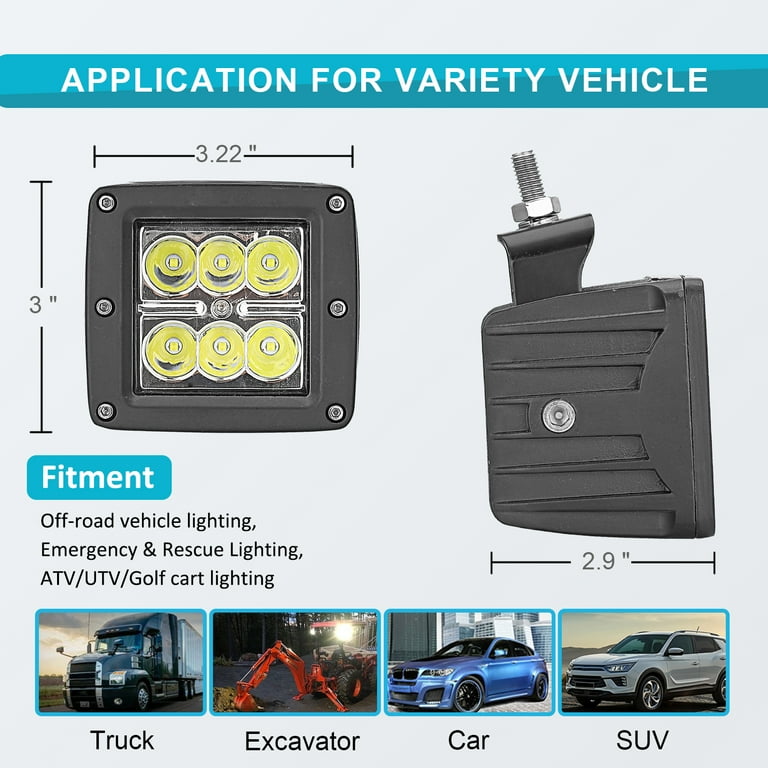 WEISEN - LED Fog Light Pod Lower Bumper Bracket Wire Kit for 07-14 Chevy  Silverado 1500 2500 3500