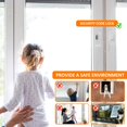 thumbnail image 4 of 2Pcs Window Cable Lock with Keys and Screws Punch/Punch Free Fridge Lock for Window, 4 of 8