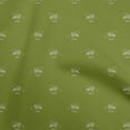 thumbnail image 1 of oneOone Silk Tabby Pear Green Fabric Retro Bear Sewing Material Print Fabric By The Yard 42 Inch Wide, 1 of 5