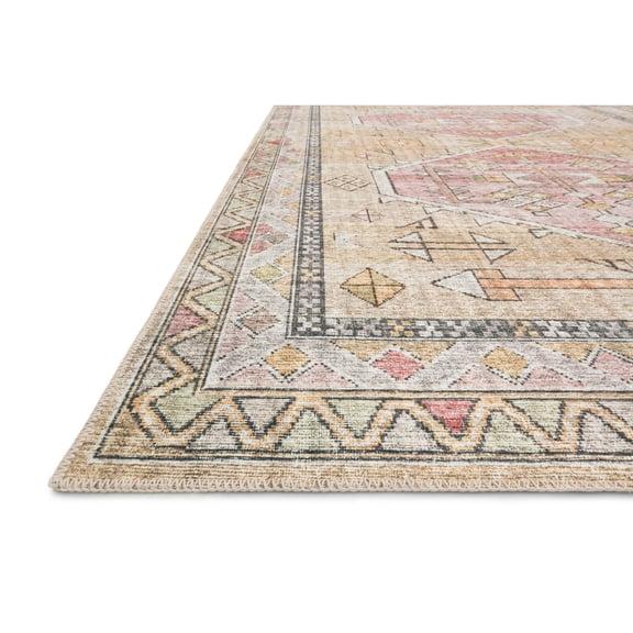 Alexander Home  Leanne Aztec Distressed Printed Area Rug 3'6" x 5'6" 3' x 5', 4' x 6' Accent, Indoor Entryway, Bathroom, Bedroom Rectangle