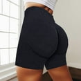 thumbnail image 2 of Gibobby Shorts Gym Mujer Ropa deportiva para mujer Pantalones deportivos para mujer Pantalones cortos deportivos Cintura ancha Pantalones cortos deportivos Pantalones de yoga(Negro, L), 2 of 4