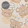 thumbnail image 4 of Cartoon Bear Cute Animal Pattern Shower Curtain, Animals Waterproof Bath Curtains for Bathroom Decorations, 72 x 72 inches, 4 of 7