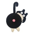 thumbnail image 1 of Cateissary Posavasos bonitos con forma de trasero de gatito, aislantes, seguros y apilables para cafeterías y restaurantes. Mostrada negro, 1 of 6