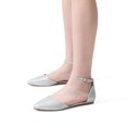 thumbnail image 4 of Dream Pairs Women's Casual D'Orsay Pointed Plain Ballet Comfort Soft Slip On Flats Shoes SILVER/GLITTER FLAPOINTED-NEW size 10, 4 of 4