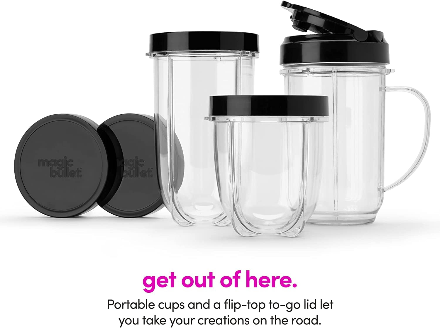 Magic Bullet 11 Piece Blender Set, Silver