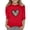 Red, variant on Gunia Valentines Shirts For Kids Boys Girls 3/4 Sleeve Love Heart Graphic Crew Neck Casual Breathable Soft Valentine'S Day T-Shirt Toddler Tee Tops 3-14 Years Black