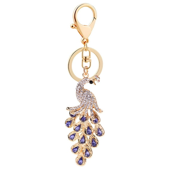 DESIGNICE Keychains for Women Beautiful Pea Rhinestone Key Chain Purse Keychain Bag Key Ring