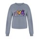 thumbnail image 1 of Gibobby Sudadera sin capucha y ocio Sudaderas para mujer Cuello redondo corto Suelto Manga larga Estampado Blusa Top （Gris， M), 1 of 5