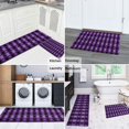 thumbnail image 5 of Halloween Purple Checkered Ghosts and Icons Kitchen Rugs Sets Of 2,Anti Fatigue Kitchen Mat Rugs Non Slip Washable,Decorative Kitchen Floor Mats for Kitchen,Sink,Laundry,17"x30"+17"x47", 5 of 7