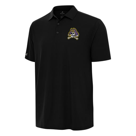 Men's Antigua Black ECU Pirates Era Polo