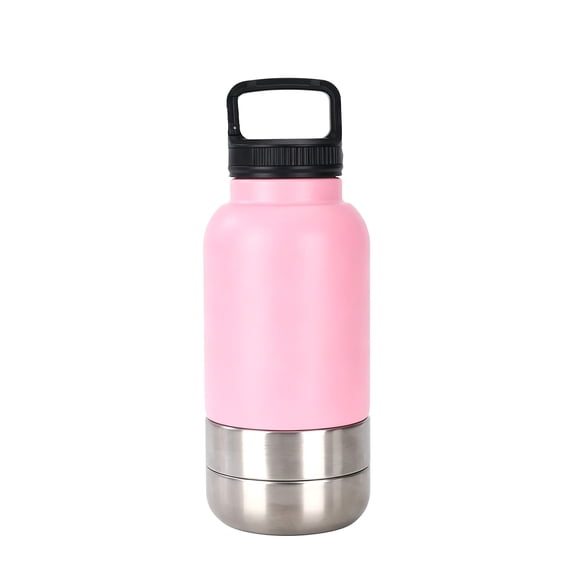 LEHOZIHEQ Insulated Water Bottle with Handle, Stainless Steel Water Bottles with Wide Mouth, Double Wall Vacuum Sports Water Bottle, BPA Free, Keep Cold and Hot