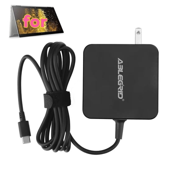 65W USB C Laptop Charger compatible with HP EliteBook x360 1030 G3,1040 G4,1040 G5