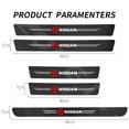thumbnail image 4 of Para Nissan Fibra De Carbono Pegatina De La Puerta Del Coche Protector De Tiras De Umbral Automático Para Versa Sentra X-trail March Np300 Kicks Altima Tida, 4 of 4