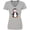 Athletic Heather, variant on Inktastic Cute Penguin, Penguin With Red Bow Tie Women's V-Neck T-Shirt