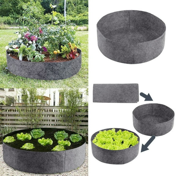 2026 Raised Plant Bed Garden Flower Planter Elevated Vegetable Box Planting Bag,Black